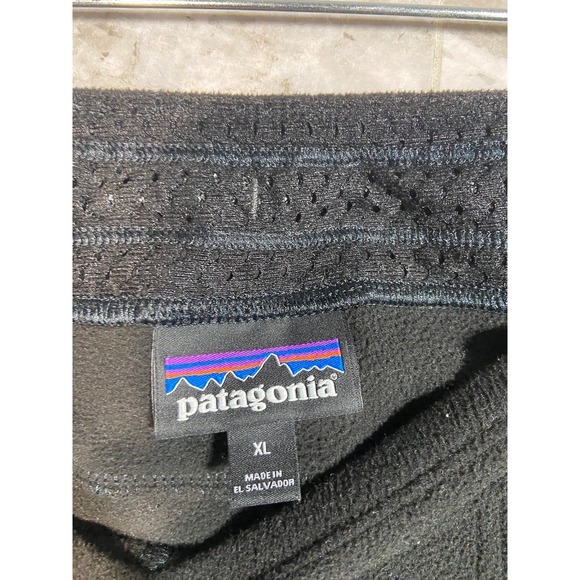 Patagonia Women's Snap T Fleece Jogger Pants Black Pull On Sz XL - Picture 4 of 13